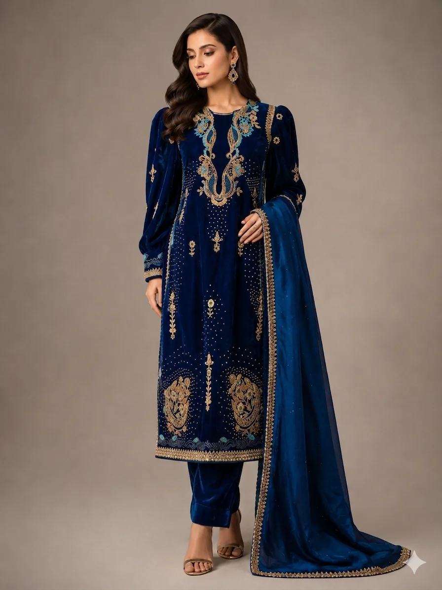 Blue. Velvet TW0925