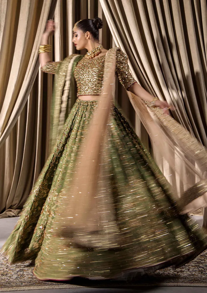 Green Lehenga Choli & Dupatta 4