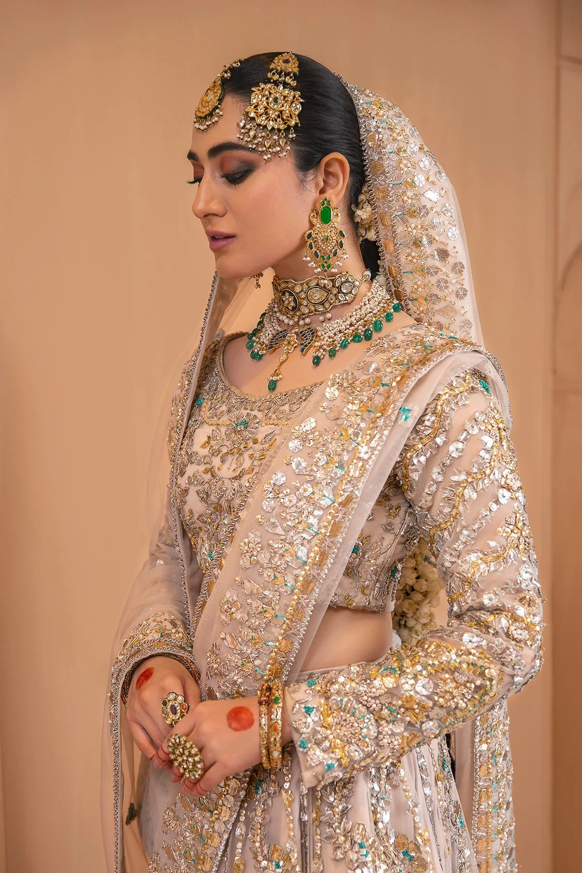 Gold Lehenga Choli Dupatta 3
