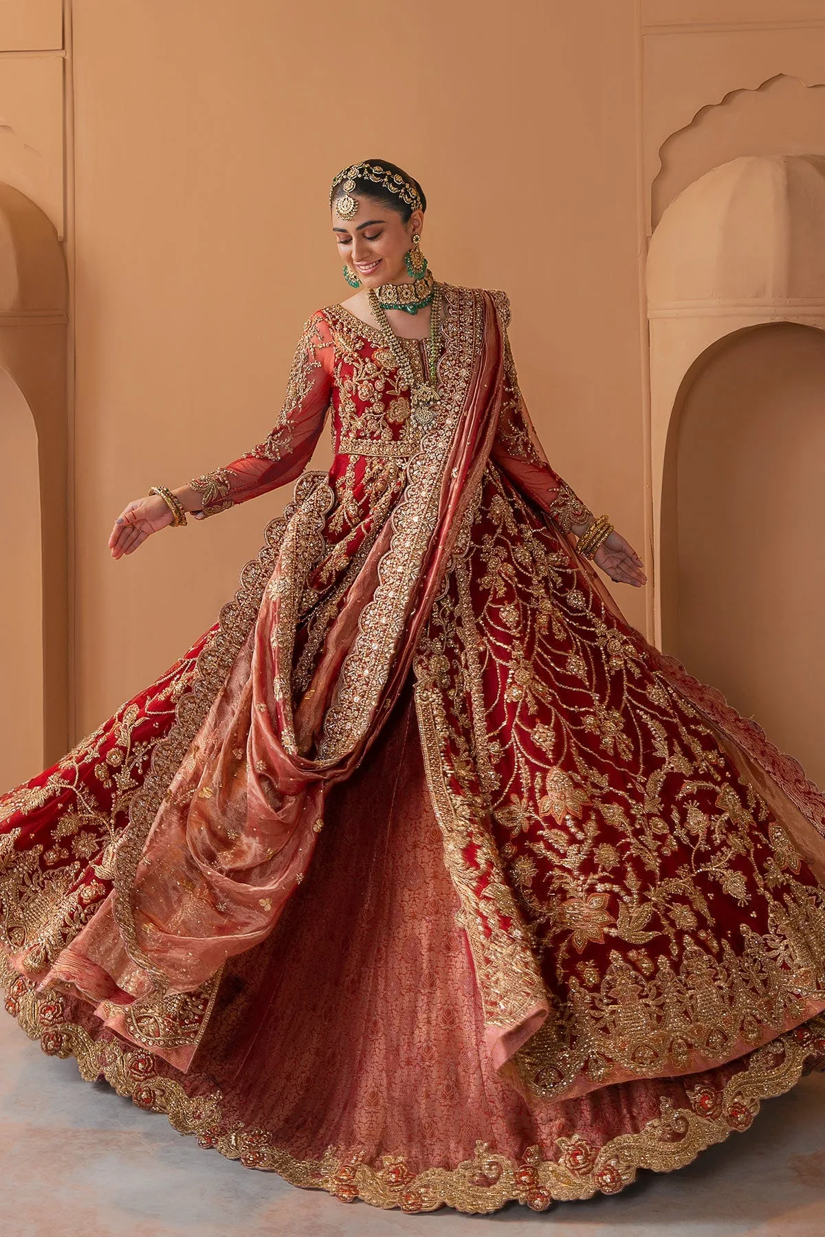 Red Lehenga 2