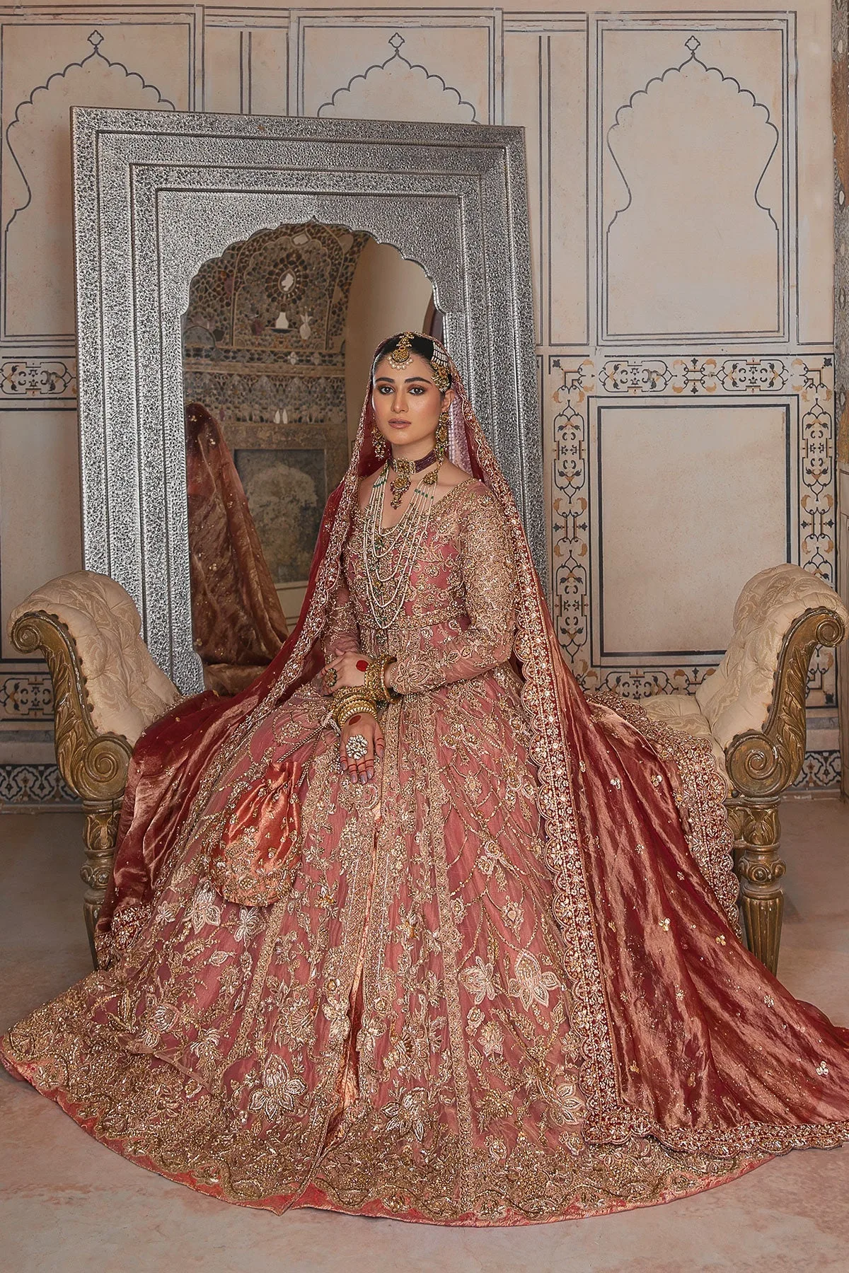 Baby Pink Lehenga Raw Silk Shirt 2