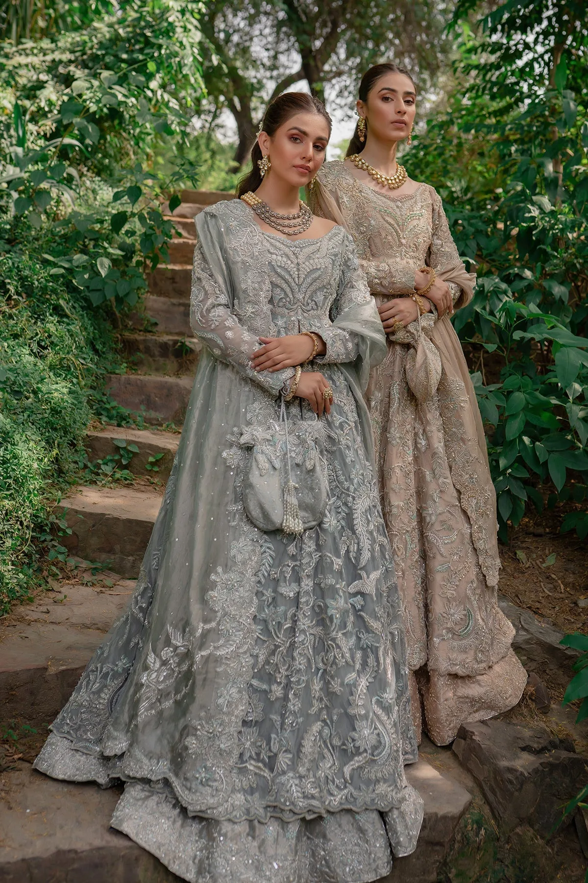Jamawar Front Open Frock 2