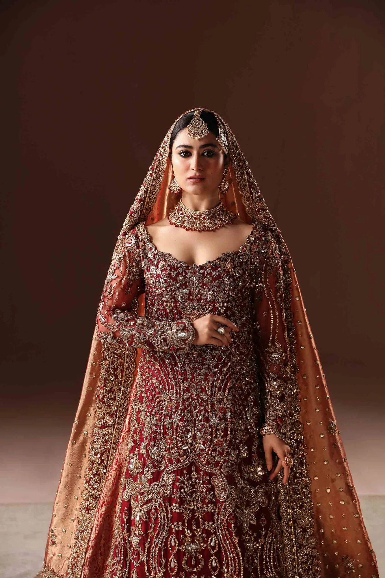 Scarlet Farshi Lehenga 2