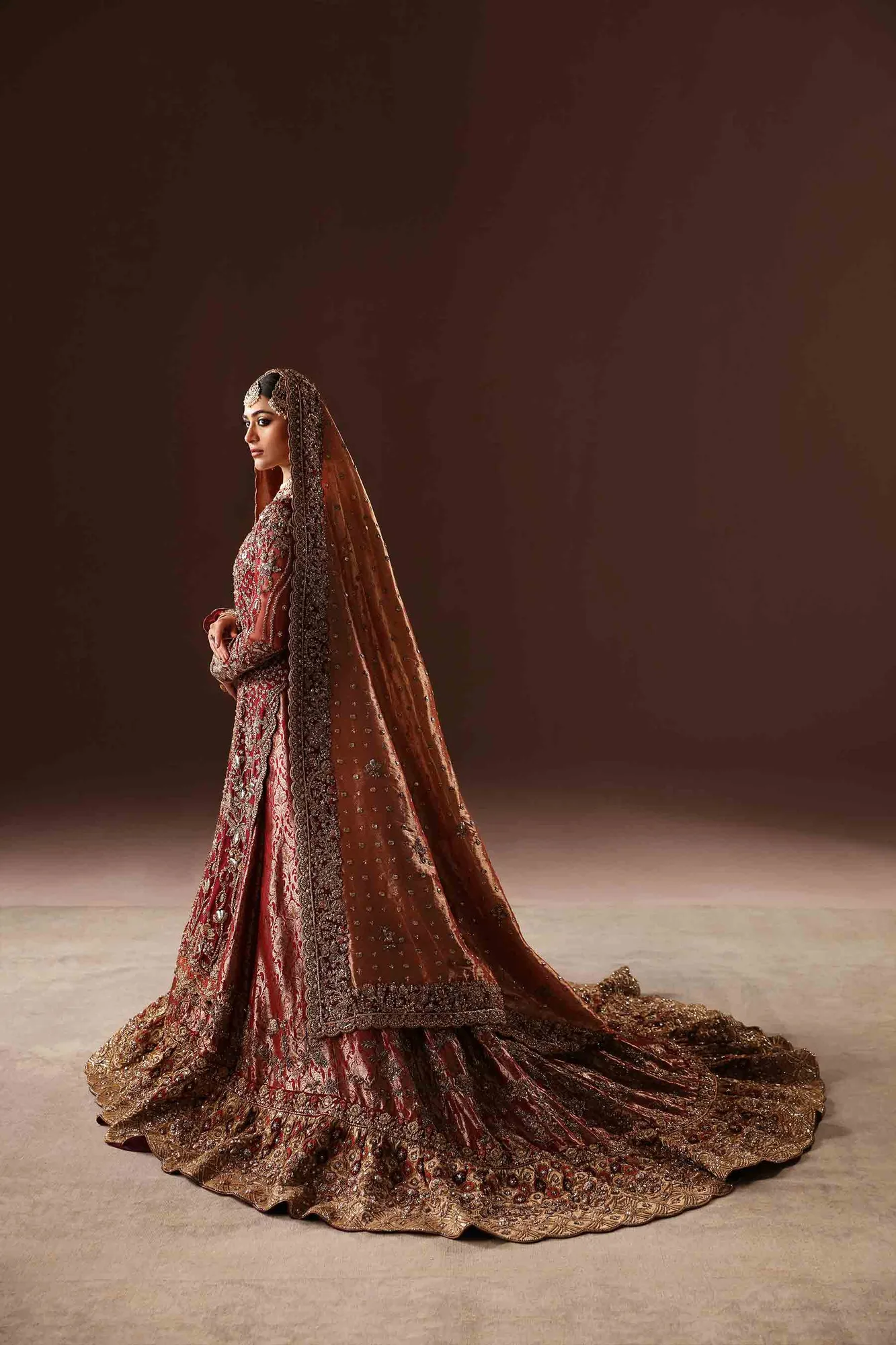 Scarlet Farshi Lehenga 4