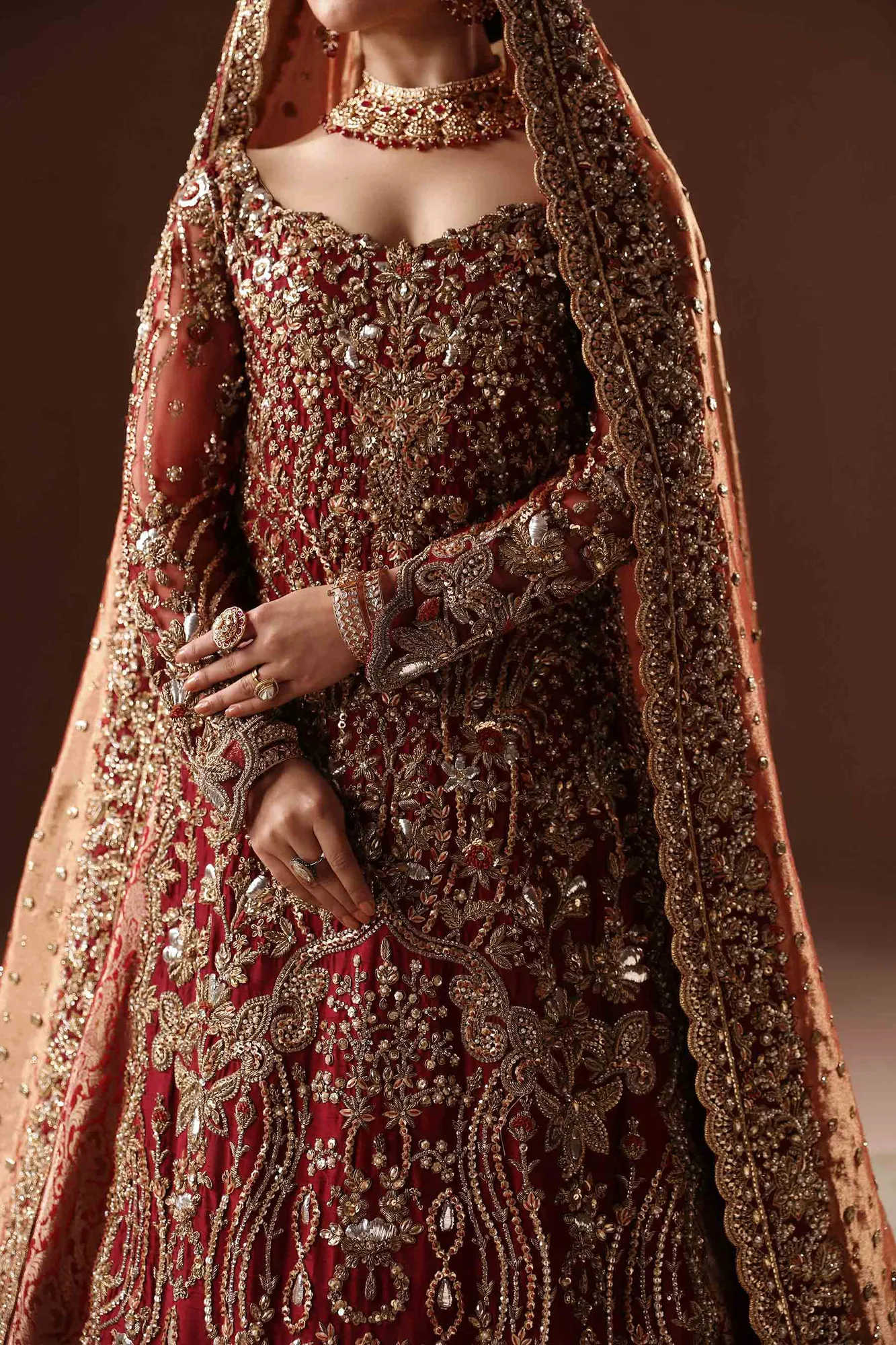 Scarlet Farshi Lehenga 5
