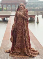 Pakistan Bridal Dress Kalidaar Heavy Embroidered Bridal Lehenga 2