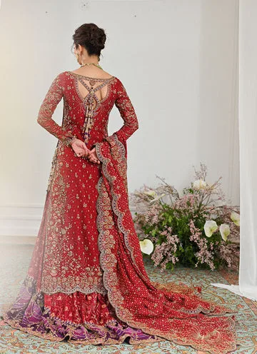 Pakistani Bridal Dress Red Kameez and Lehenga Style 3