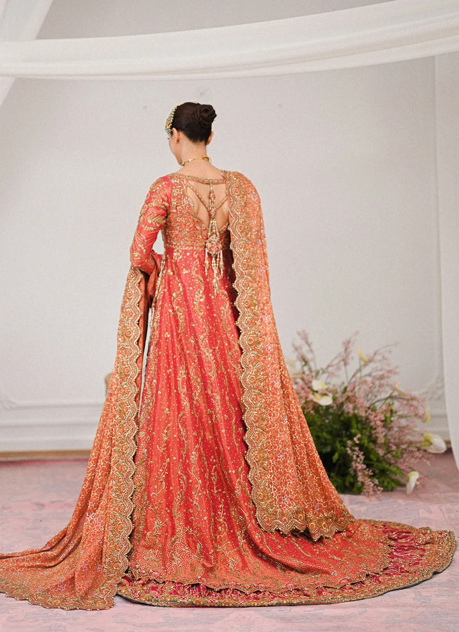 Luxury Pakistani Bridal Dress Farshi Lehenga Kameez Dupatta 6