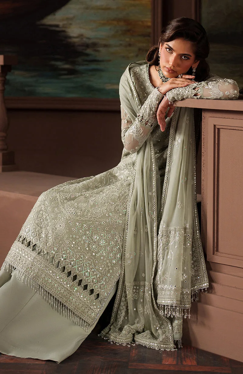 Elegant Black Chiffon Pakistani Party Dress with Embroidery 4