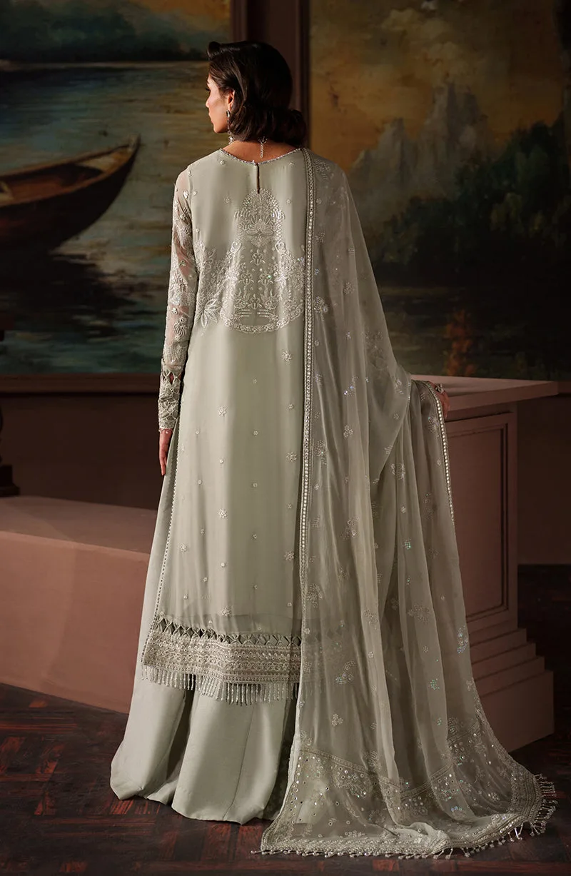 Elegant Black Chiffon Pakistani Party Dress with Embroidery 7