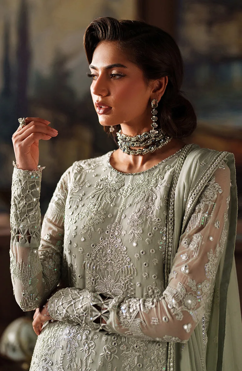 Elegant Black Chiffon Pakistani Party Dress with Embroidery 9