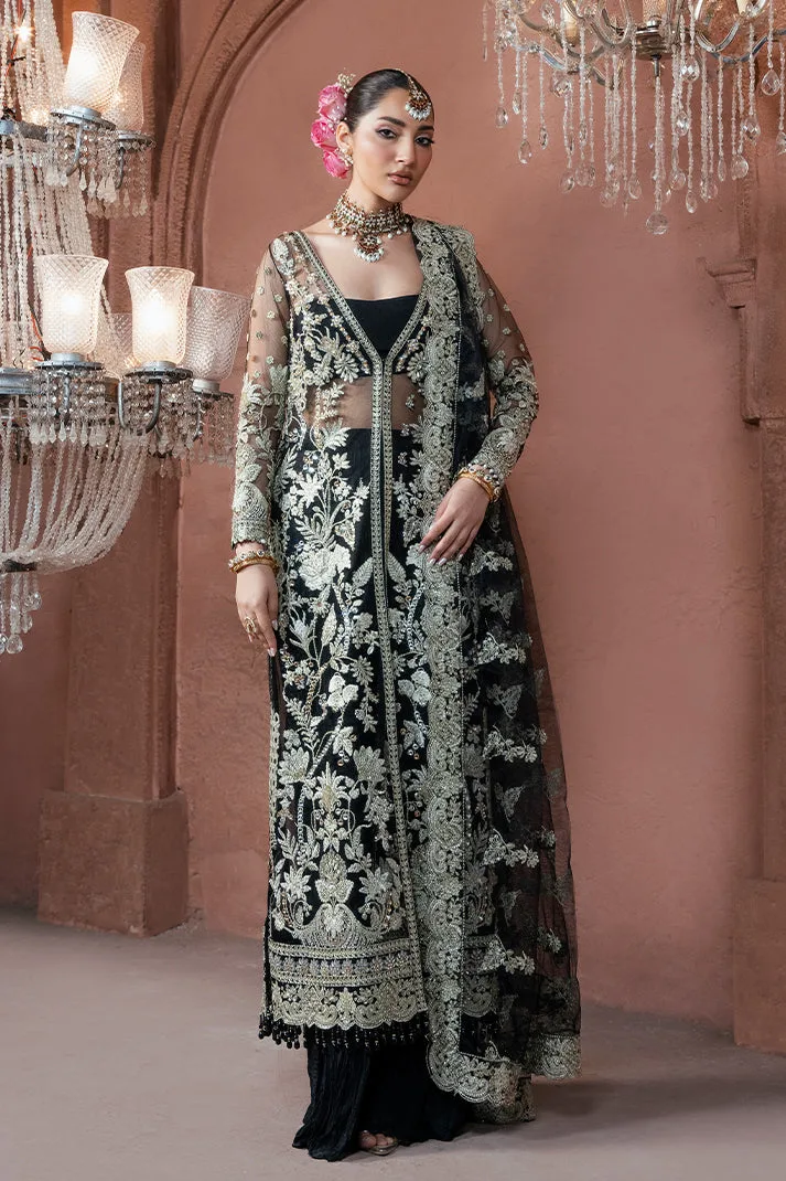 Embroidered Pakistani Bridal Dress with Raw Silk Trouser 6