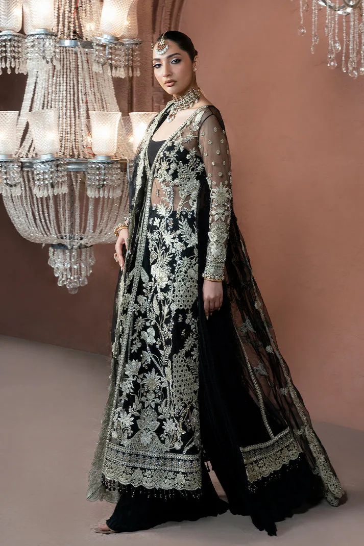 Embroidered Pakistani Bridal Dress with Raw Silk Trouser 8