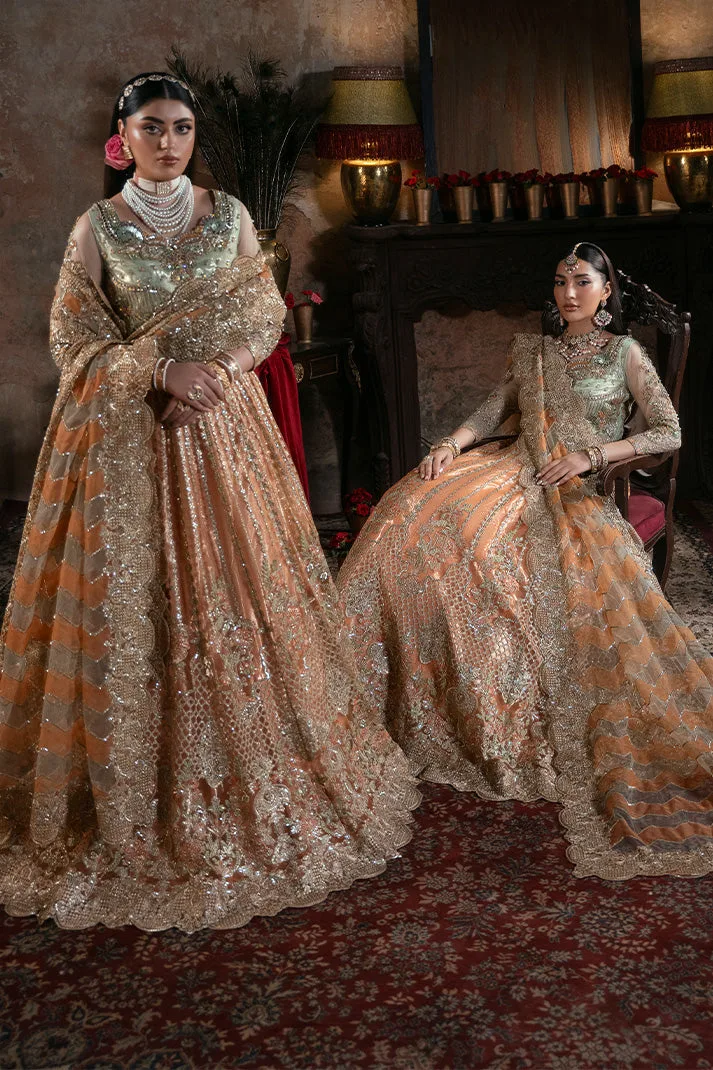 Embroidered Organza Pakistani Bridal Dress with Embellishment 3