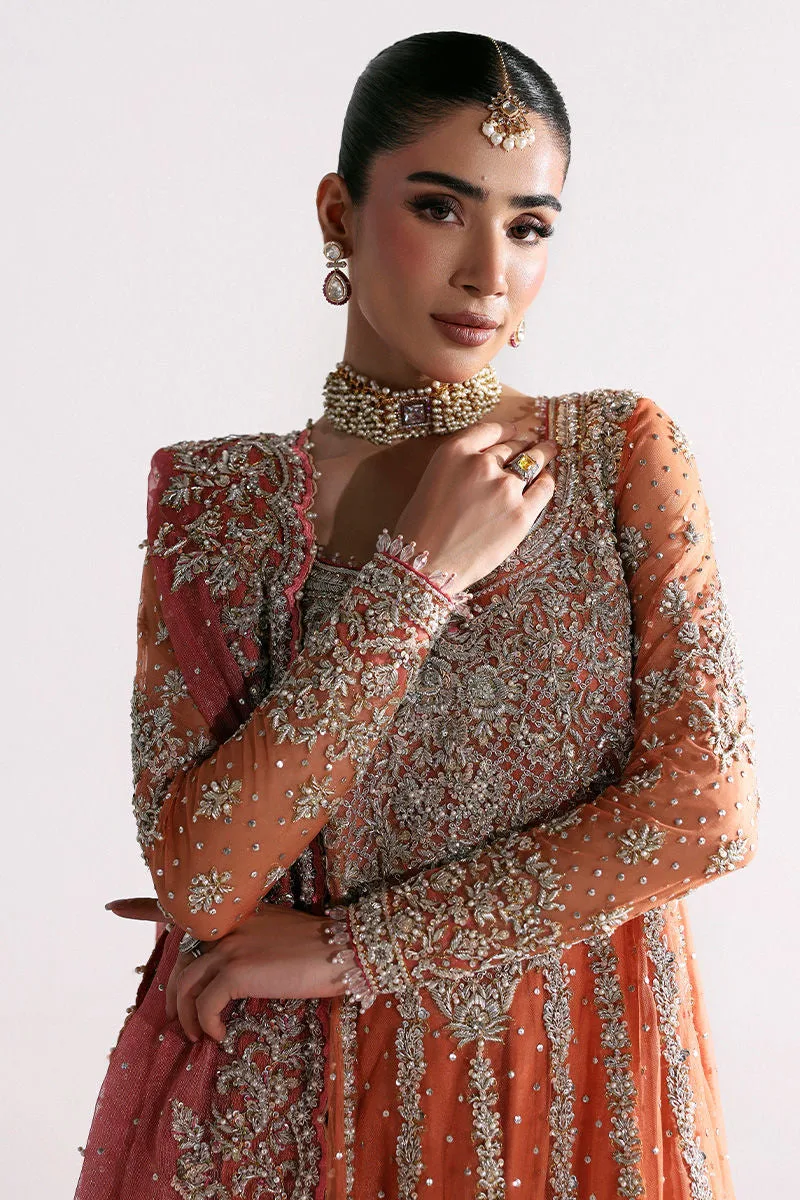 Pakistani Bridal Dress in Lehenga Frock Dupatta Style 6